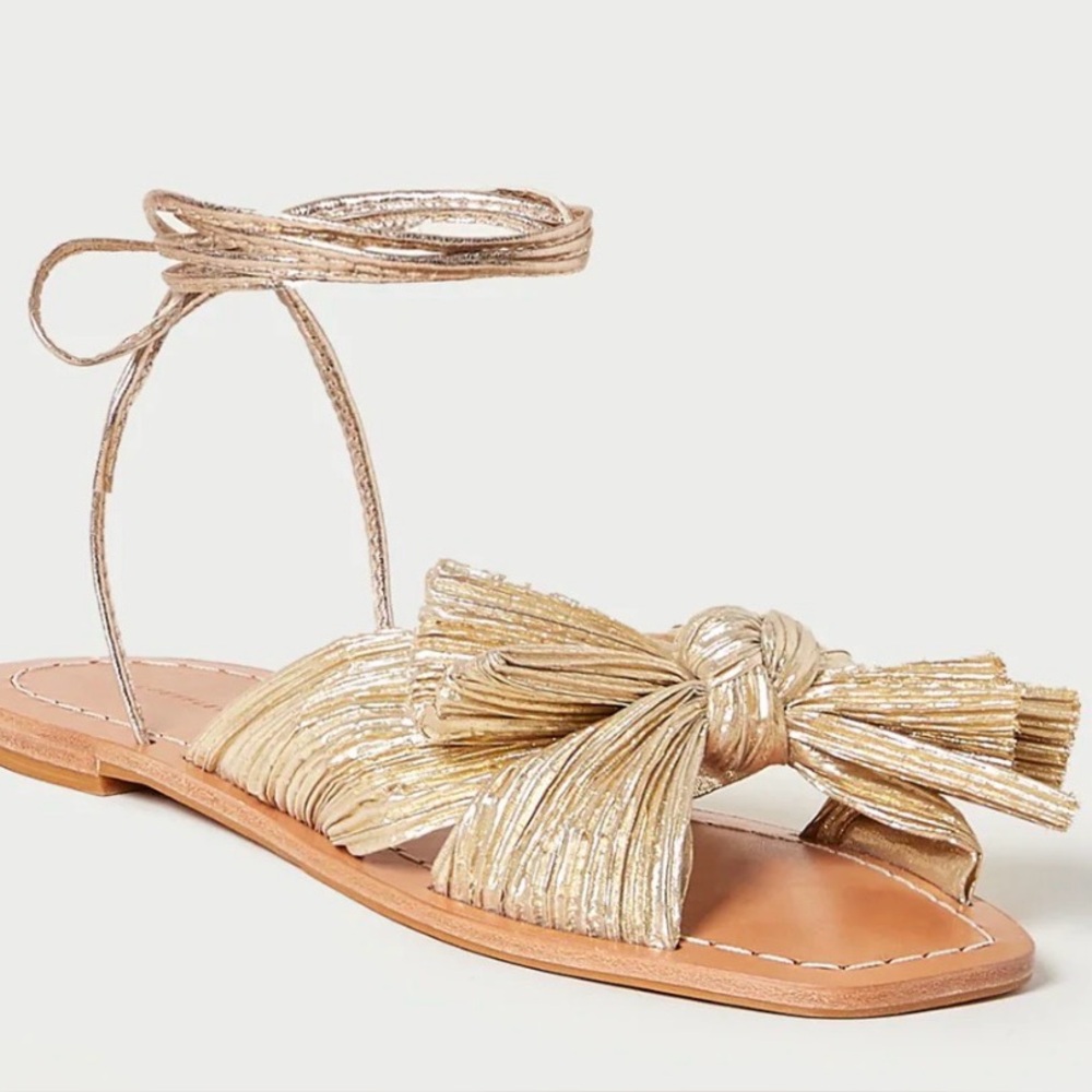 Loeffler Randall Peony Bow Wrap Sandals